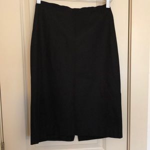 Piazza Sempione black knee-length skirt